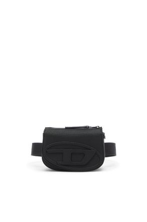Diesel 1DR - Belt bag in nylon with Oval D - Belt bags - Unisex - Black