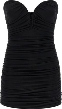 Elisabetta Franchi Black Heart-shaped neckline dress