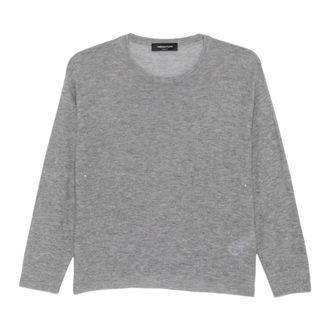 Fabiana Filippi Truien & Vesten, Dames, Grijs, M, Wol, Round-neck Truien