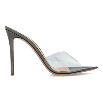Gianvito Rossi Heeled Mules, female, Gray, Size: 8 1/2 US Pointed-toe Heeled Mule