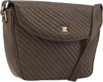 Celine Pre-owned Vintage Schoudertas - Dames - Vintage Schoudertas - Bruin - ONE Size - Leer - Vintage