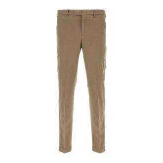 Pantaloni Torino Pantalones color capuchino de mezcla de algod&oacute;n el&aacute;stico - Trousers - Hombre - Beige - S