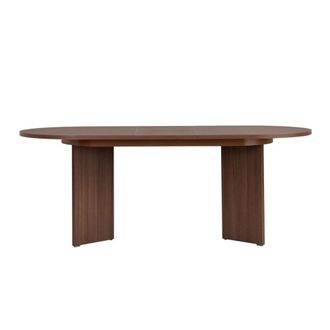 Calicosy Mesa de comedor extensible 6 a 8 pers l160/200 cm - nogal