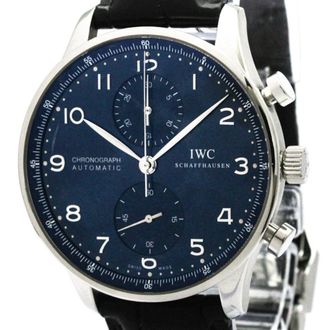 IWC Iwc Portugieser Stainless Steel Wristwatch (Pre-Owned)
