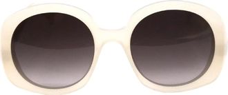 Celine CL40242I25K Oversized Round Sunglasses - Beige