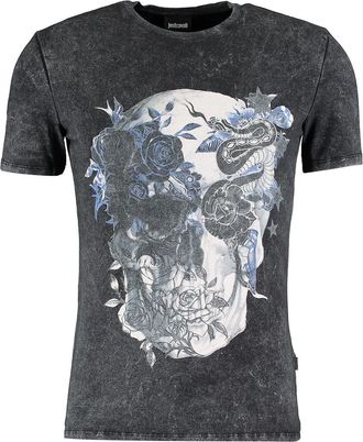 Just Cavalli Mens Just Cavalli S03Gc0367 900 N20543 T Shirt - Black - Size: 40