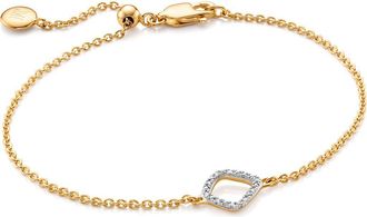 Monica Vinader Riva Mini Kite Diamond Bracelet in Gold at Nordstrom Rack