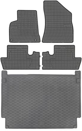 OEM Peugeot 5008 I Van De 05.2009 A 06.2017 Set - Alfombrillas De Goma Para Coche + Alfombrilla Para Maletero
