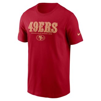 Nike San Francisco 49ers Sideline Team Issue Nike Mens Dri-FIT NFL T-Shirt in Red | 02ET6DL73-AR5
