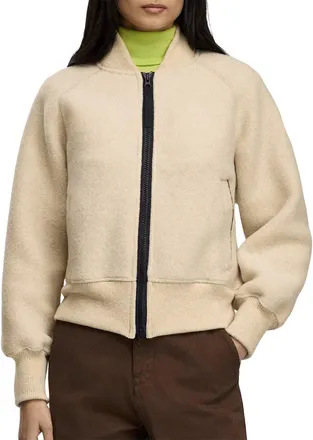 Canada Goose Sierra Fleece Black Label Wool-Blend Bomber Jacket
