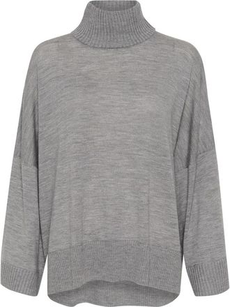 Inwear Biella Pullover - Dames - Coltruien - Grijs - M - Truien & Vesten