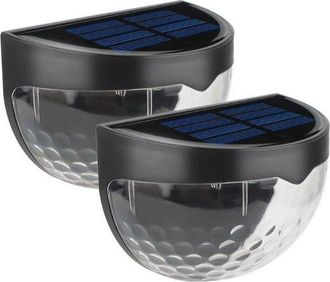 OEM 2 Piezas De Iluminaci&oacute;n Solar Decorativa Para Patio, Para Montaje En Pared O Poste De Valla