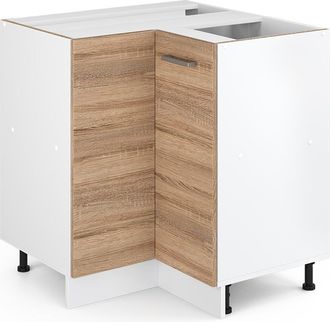 Vicco Mueble Esquinero Universal R-line, Sonoma, 75.6 Cm Con Puerta, Sin Encimera, Vicco