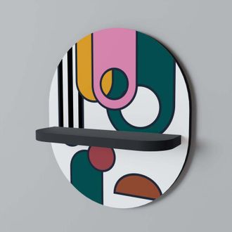 OEM Cool Story Estante Ovalado Negro