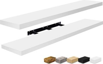Sorbus Set Of 2 Extra-Large Floating Shelves