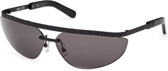 GCDS GD0051 02A Mens Sunglasses Black Size 71