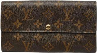 Louis Vuitton Pre-owned Wallets, female, Brown, Size: ONE SIZE Pre-owned Plastic Wallet