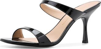 Stuart Weitzman Nudist Slide 85 Womens Shoes Black : 7.5 M, Leather