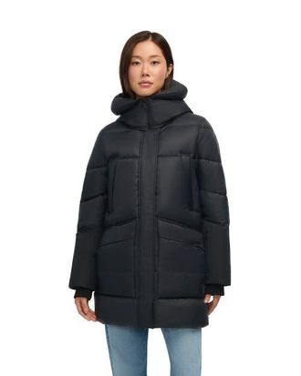 Pajar Heirani Mid-Length Quilted Parka Puffer with Oversized Hood in Black at Nordstrom, Size Xx-Large