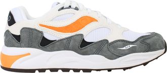 Saucony Grid Shadow 2 Mens White/Grey Trainers - Size UK 7.5