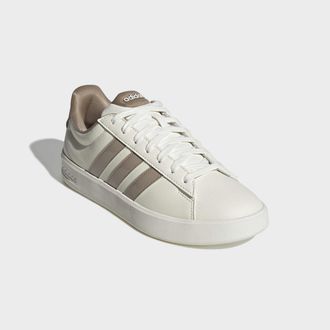 adidas Sneaker ADIDAS SPORTSWEAR GRAND COURT 3.0, Damen, Gr. 38,5, sanftes wei&szlig;, trace khaki, trace khaki, Synthetik, Textil, Schuhe Sneaker