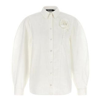 Rotate Flower Oversized Shirt - female - ROTATE Birger Christensen - Shirts - White - 2XS - Blouses & Shirts