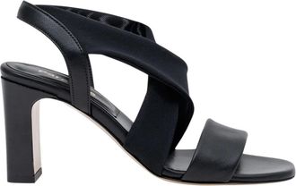 Parall&egrave;le Salto Sandaal - Dames - Sandalen met hakken - Zwart - 40 EU - Leer - Schoenen