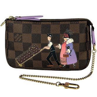Louis Vuitton Brown Damier Canvas Pochette Pouch (Pre-Owned)