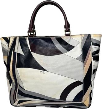 Emilio Pucci Pre-owned Tote Bag - Dames - Vintage Shopper - Veelkleurig - ONE Size - Leer - Vintage