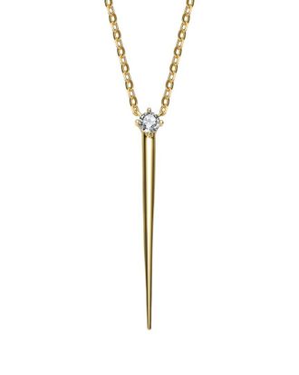 Genevive Silver Pendant Necklace