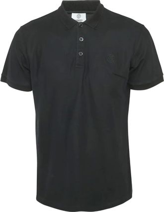 Burberry Poloshirt met geborduurd logo - Zwart