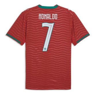Puma Cristiano Ronaldo Portugal 2026 Home Player Authentic Jersey Club Red Green Lagoon 788140-77