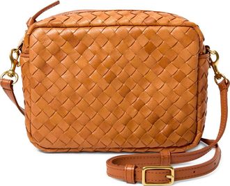 Clare Vivier Midi Sac Woven Crossbody Bag in Natural Medium Woven Leather at Nordstrom