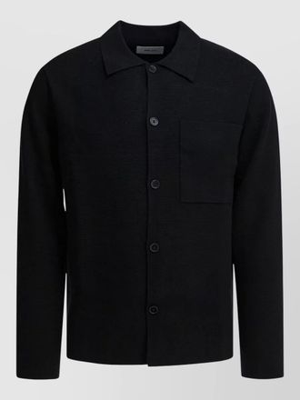 Nn.07 jonas wool blend cardigan chest pocket