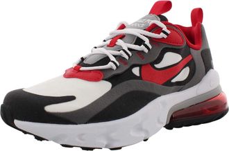 Nike Nike NIKE AIR MAX 270 REACT (GS), Boys Running Shoe, Iron Grey Univ Red Black White, 4 UK (36.5 EU)