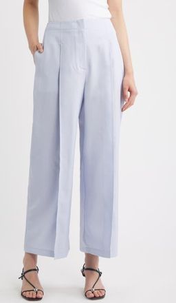 Theory Pleated High Waist Wide Leg Pants in Cornflower - G2M at Nordstrom, Size 10