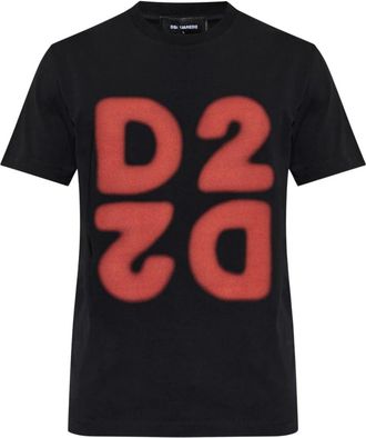 Dsquared2 Tops, Heren, Zwart, XL, Katoen, Cool Fit Tee