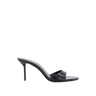 PARIS TEXAS Heeled Mules, female, Black, Size: 9 1/2 US Lidia Mule 70