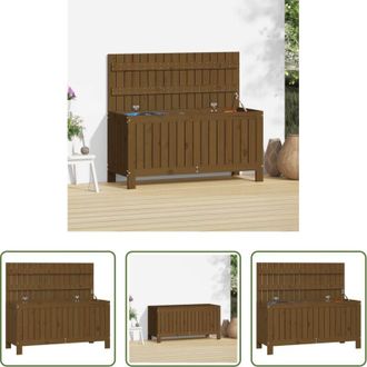 vidaXL vidaXL Legno massello - Contenitore da Giardino Ambra 108x42,5x54cm Legno Massello Pino