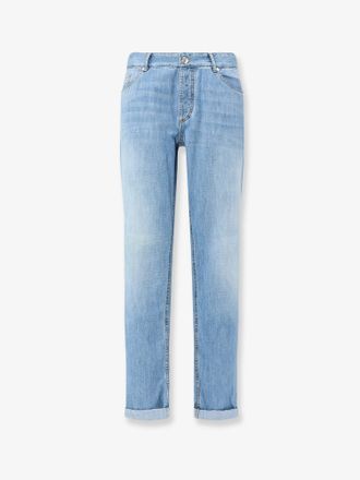 Brunello Cucinelli Jeans in blue denim - BRUNELLO CUCINELLI - gender_Man