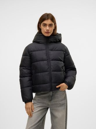 Vero Moda Steppjacke VERO MODA VMDINA SHORT PUFFER JACKET NOOS, Damen, Gr. XS, schwarz, Web, Obermaterial: 100% Polyester, unifarben, Jacken Steppjacke