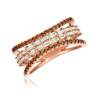 Le Vian Ladies Baguette Frenzy Rings set in 14K Strawberry Gold