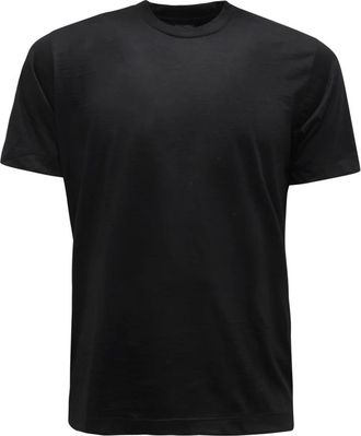 Mazzarelli Tops, Heren, Zwart, S, Wol, Super 120s Wollen Trui Marrakech Stijl