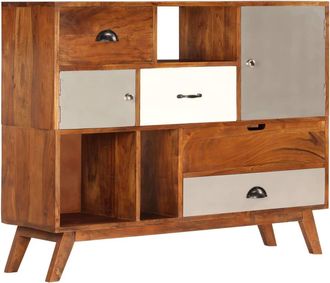 vidaXL Aparador De Madera Maciza De Acacia 115x35x86 Cm Vidaxl