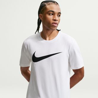 Nike Mens Nike Sportswear Swoosh T-Shirt in White | DC5094-100