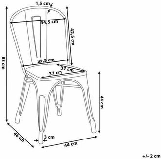 OEM Silla En Metal Blanco Mate Con Asiento De Madera Clara - Estilo Industrial
