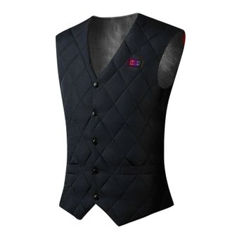 Generic Heated Gilet For Men,Adjustable Size Washable Winter Warm Vest Coats Electric Jackets Heat Men Up Body Warmer Without Battery Clothing With 3 Levels S