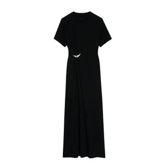 Zadig&Voltaire Maxi Dresses, female, Black, Size: M Raja Dress