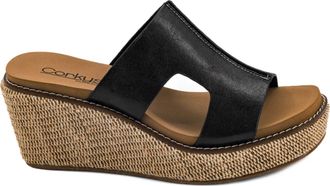 Corkys Footwear Womens Kiss N Tell Wedge In Black