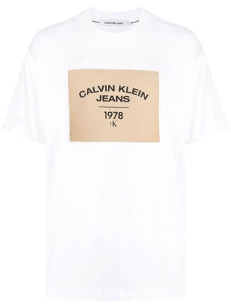 Calvin Klein T-shirt con applicazione logo - Bianco